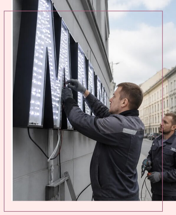 Изготовление и монтаж светодиодных LED вывесок в Переславле-Залесском